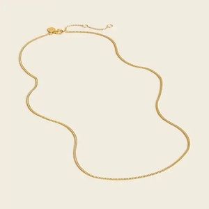 J. Crew Demi-fine 14k gold-plated 20" curb chain necklace
